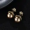 Pendientes de Perla de Nuevo Estilo para Mujer, Pendientes de Lujo Ligero y de Gama Alta, Pendientes de Moda y Elegantes, Pendientes Colgantes con Zirconita y Aguja de Plata 925
