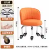 Taburete Pequeño Giratorio para Uso Doméstico, Taburete Bajo con Ruedas, Taburete Redondo para Pedicura y Baño de Pies, Taburete para Niños Pequeños, Banco Pequeño