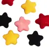 Nuevas Cuentas Sueltas de Estrella de Cinco Puntas de Acrílico Flocado con Agujero Recto para Cadenas de Teléfono, Llaveros, Cadenas de Bolsos y Accesorios de Joyería DIY
