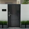 Porta de liga de alumínio para pátio porta única porta de correr porta de alumínio externa para vila abertura única dupla porta de ferro jardim chinês