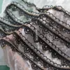 Encaje de bordado soluble en agua de poliéster de oro blanco y oro negro de 2.5 cm de ancho, encaje de color fantasía, hilo de oro de Taiwán para ropa DIY