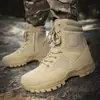 39- 47 Botas de Combate de Cano Alto Masculinas Outono e Inverno 2025 Novas Tamanho Grande Botas Táticas Manuseio de Construção Antiderrapante Resistente ao Desgaste