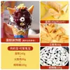 Ingredientes de sorvete fofos da moda, mistura para bolo de leite quente, conjunto completo de materiais, decorações de bolo, biscoitos, olhos de bala, coberturas de sorvete de floco de neve