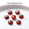 Alta Retención de Color Chapado en Cobre 24K Oro Real Accesorios de Ágata Roja Piezas para Joyería DIY Calabaza de Loto Productos Semi-Terminados Venta Directa de Fábrica