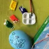 Huevos de Pascua de Plástico Pintados a Mano para Manualidades, Huevos de Plástico Directos de Fábrica al Por Mayor, Juguetes de Pintura para Niños