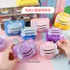 Monedero de Felpa Lindo de Dibujos Animados, Estuche para Auriculares de Muñeco 3D Abeja, Bolsa de Almacenamiento de Monedas con Cremallera de Color Caramelo