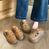 Sandálias Romanas de Couro Macio Estilo Novo de Verão para Mulheres 2025, Sapatos Slip-On de Bico Fechado, Sapatos Vazados de Cobertura Total, Estilo Birkenstock