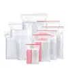 Bolsas Auto-Sellables de Doble Cara de 8 Micras, Nuevo Material de Polietileno, Tamaños 0-12, Bolsas Selladas Engrosadas para Almacenamiento de Alimentos, Bolsas para Conservar la Frescura