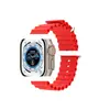 Para Apple Watch 8 Ultra Watch Pulseira de Silicone Marinha Pulseira Oficial Apple com Fivela Dupla Disponível