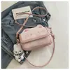 Bolsa de ombro feminina fofa estilo coreano 2026, design de nicho, bolsa transversal estilosa, bolsa para o dia a dia, bolsa quadrada pequena da moda