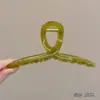Grampo de Cabelo Elegante de Acrílico Formato Tubarão Grande Pegador para Mulheres com Acessórios de Cabelo de Luxo Adequado para Volume de Cabelo na Parte de Trás da Cabeça