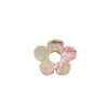 Presilha de cabelo flor de cinco pétalas com fluxo transfronteiriço da Amazon, acessório de cabelo com presilha de tubarão para a parte de trás da cabeça, presilha para franja, penteado semi-preso