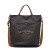 Bolsa de Lona Feminina Grande Capacidade 2025 Nova de Verão Versátil Bolsa Transversal Casual Bolsa de Ombro Bolsa Tote para Estudante Universitário