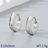 Brincos de Aço Titânio Zircônia Simples Estilo Coreano Brincos de Luxo Leve de Alta Qualidade Brincos Unissex para Casal
