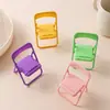 Ins silla soporte para teléfono móvil escritorio plegable taburete conveniente soporte color macarrón lindo creativo soporte de silla