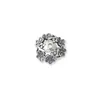 12mm Prata de Lei 925 Prata Tailandesa Suporte de Flor Contas Espaçadoras Acessórios Pulseira de Miçangas Trançada DIY Feita à Mão Material Espaçador
