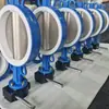 Fabricantes Vendem Válvula Borboleta Manual Turbo D371F-10P / 16P DN40 Aço Inoxidável Válvula Borboleta com Vedação Macia
