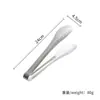 Pinzas para Alimentos de Acero 304 Hechas a Medida de Fábrica, Pinzas Exquisitas para Pan, Pinzas para Barbacoa, Pinzas para Alimentos de Filete, Pinzas para Servir en Buffet