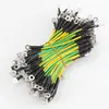 Cable de tierra redondo en forma de O RV0.75 Cable Electrónico Cuadrado de doble cabeza 4.2 terminal de crimpar cableado estañado