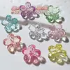 Accesorios acrílicos al por mayor accesorios para el cabello diy pegamento de crema funda para teléfono móvil ropa zapatos sombrero material hecho a mano con agujeros flores