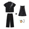 Ropa de Moda Infantil Hip-Hop Niños y Niñas Estilo Chino Hip-Hop hiphop Genial Atractivo Moda Nacional Traje de Artes Marciales Ropa Holgada para Actuación
