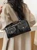 Bolso de axila de moda transfronterizo 2026 otoño nuevo bolso de hombro texturizado, bolso de mano elegante y versátil para mujer