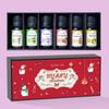 Set Navideño Transfronterizo de Aromaterapia de 8 Piezas Aceite Esencial de Naranja Dulce Lavanda Se Puede Usar con Humidificadores para Hidratación Adicional Aceite Esencial de Incienso