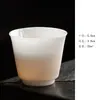 Xícara de Chá de Porcelana Jade Branco Tipo Gelo Cerâmica Doméstica Xícara de Mestre Xícara de Chá Copo Único Conjunto de Chá Kung Fu Cerâmica Dehua
