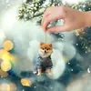 Colgante creativo nuevo y lindo de cachorro para vacaciones, acrílico transfronterizo plano, decoración para el interior del coche y el espejo retrovisor
