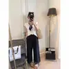 Camiseta de Manga Corta para Mujer con Corbata de Seda 2026 Nueva Ropa de Verano para Mujer Moda Coreana Estilo Preppy Camisetas para Mujer Tendencia