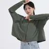 Roupa de Proteção Solar de Seda Gelada de Verão para Mulheres, Jaqueta Fina, Proteção UV UPF50+, Proteção de Pescoço com Capuz, Mangas Longas