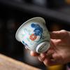 Taza de té de porcelana azul y blanca, cerámica Kung Fu, pequeña taza de té individual, taza maestra, juego de té, taza de té, taza de té, tazón de té, taza de fragancia