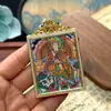 Thangka Tíbet Nepal Thangka Puro Pintado a Mano Bodhisattva Ksitigarbha Núcleo de Tarjeta 4*5