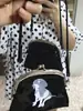 Bolsa Transversal Feminina Alça Única de Couro Fivela Alça de Bolsa Transversal 5mm de Espessura Marrom Escuro Preto Alça de Couro