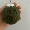 Bolas de Crochê de Natal Novas Transfronteiriças da Amazon, Bolas de Natal de Lã, Bolas de Tricô, Enfeites Pendurados para Decoração de Árvore de Natal
