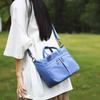 Bolso de Hombro Portátil con Forma de Cesta de Verduras, Bolso Cruzado Multicapa Simple y Versátil, Bolso Impermeable con Textura para Mujer