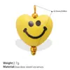 Moda Europea y Americana Estilo Vacaciones de Verano Concha Corazón Multi-elemento Colgante DIY Chapado en Oro de 18K Versátil Accesorios Dopamina