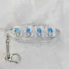 Botão de Descompressão de 4 Teclas Transfronteiriço Capa de PC Alta Transparência Capa de Gato Testador de Pressão para Teclado Mecânico Brinquedo de Descompressão Chaveiro