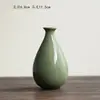 Nuevo Jarrón Zen Graduado Cerámico Retro Estilo Chino Pequeño Recipiente para Flores Arte con Flores Secas Adorno para Arreglo Floral Mesa Decoración de Arte para el Té