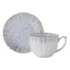 Juego de Taza de Café y Platillo de Cerámica Estilo Europeo Personalizado, Juego de Regalo de Taza de Agua de Cerámica con Gradiente Cocido en Horno de Alto Valor Creativo para Comercio Transfronterizo