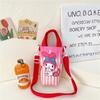 Moda Nova Bolsa Infantil Bonita Menina Grande Capacidade Copo de Água Bolsa de Lona Alto Valor Estético Bebê Ombro Transversal