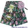 Tela Nueva de Algodón Estampado de Cera Imitación Africana Ankara con Diamantes Pequeños, Tela para Ropa Estampada con Cera Dorada para Exportación al por Mayor