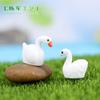 Adornos de Resina de Cisne Adornos de Micropaisaje Joyería Carnosa Zakka Adornos de Regalo Creativos Cisne Pareja