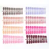 Manicura Portátil Esmalte de Uñas Portátil para Mujer Producto Terminado 24 Piezas de Uñas Postizas Parche de Uñas de Color Brillante Esmalte de Uñas Portátil Personalización