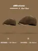 Gorra Adelante con Circunferencia de Cabeza Grande 2025 Nuevo Boina de Cuero PU Estampado de Leopardo Otoño Invierno Gorra de Periodista de Pintor Talla Grande