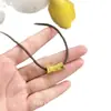 "Narrativa Minimalista" Collar de Cuerda Trenzada de Tubo Dorado Curvo para Mujer, Nuevo Estilo Chino Moda Personalidad Cadena para Clavícula de Viajero