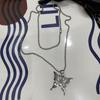 Collar de mariposa de acero y titanio estilo hip hop europeo y americano de Amazon, cadena de clavícula para mujer, estilo frío, cadena de clavícula simple a la moda.