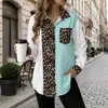 Comércio exterior da Amazon, roupas femininas europeias e americanas, Wish, AliExpress e eBay: camisas largas, casuais, de manga comprida, plus size