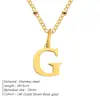 Collar de cuentas redondas de acero de titanio que no se decolora, cadena para la clavícula, colgante de letra europeo y americano, letra inicial de lujo ligero, collar de cuentas con cuello halter