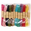 El Precio de Cuerda de Cáñamo Colorida de 1 mm*10 m DIY Tejida a Mano Estilo Retro Pinza para Fotos Cuerda de Yute 12 Piezas